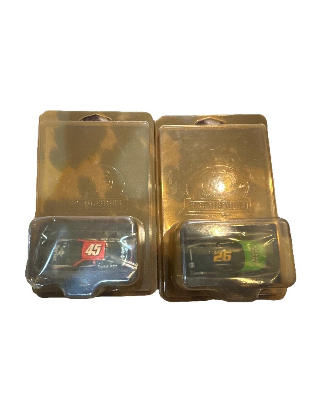 VTG Winners Circle NASCAR Diecast Cars Lot (2) – Sealed Gold Clamshell – #45 #92